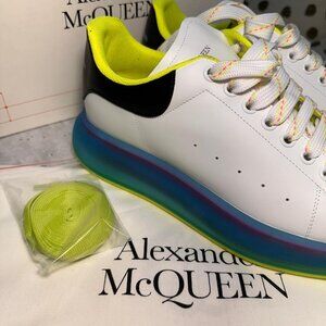 **NEW** Alexander McQUEEN Men's Oversized Multicolor Transparent Sole Sneakers